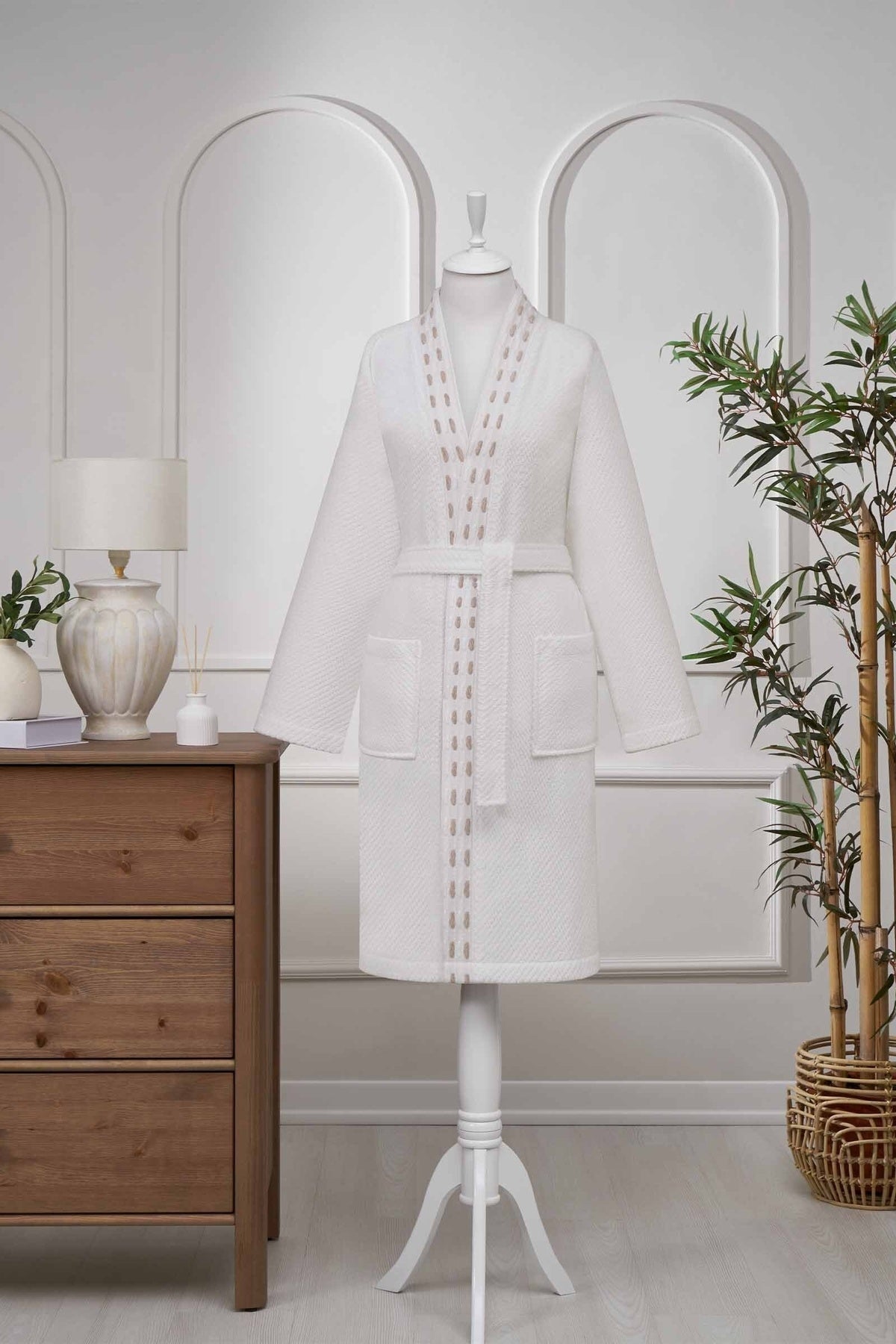 Ozdilek Sculpted Kimono Bathrobe - MALLTURK