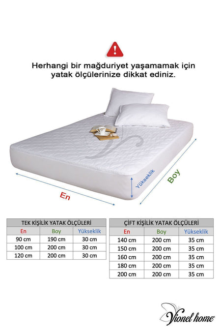 Vionel Home Waterproof Cotton Quilted Mattress Protector - MALLTURK