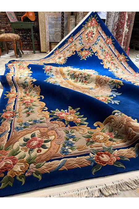 RD RAMAZAN DAG Hand Rug Art Hand-Woven Embossed Chinese Rug Cotton with Wool Weave Size 310x215 - MALLTURK