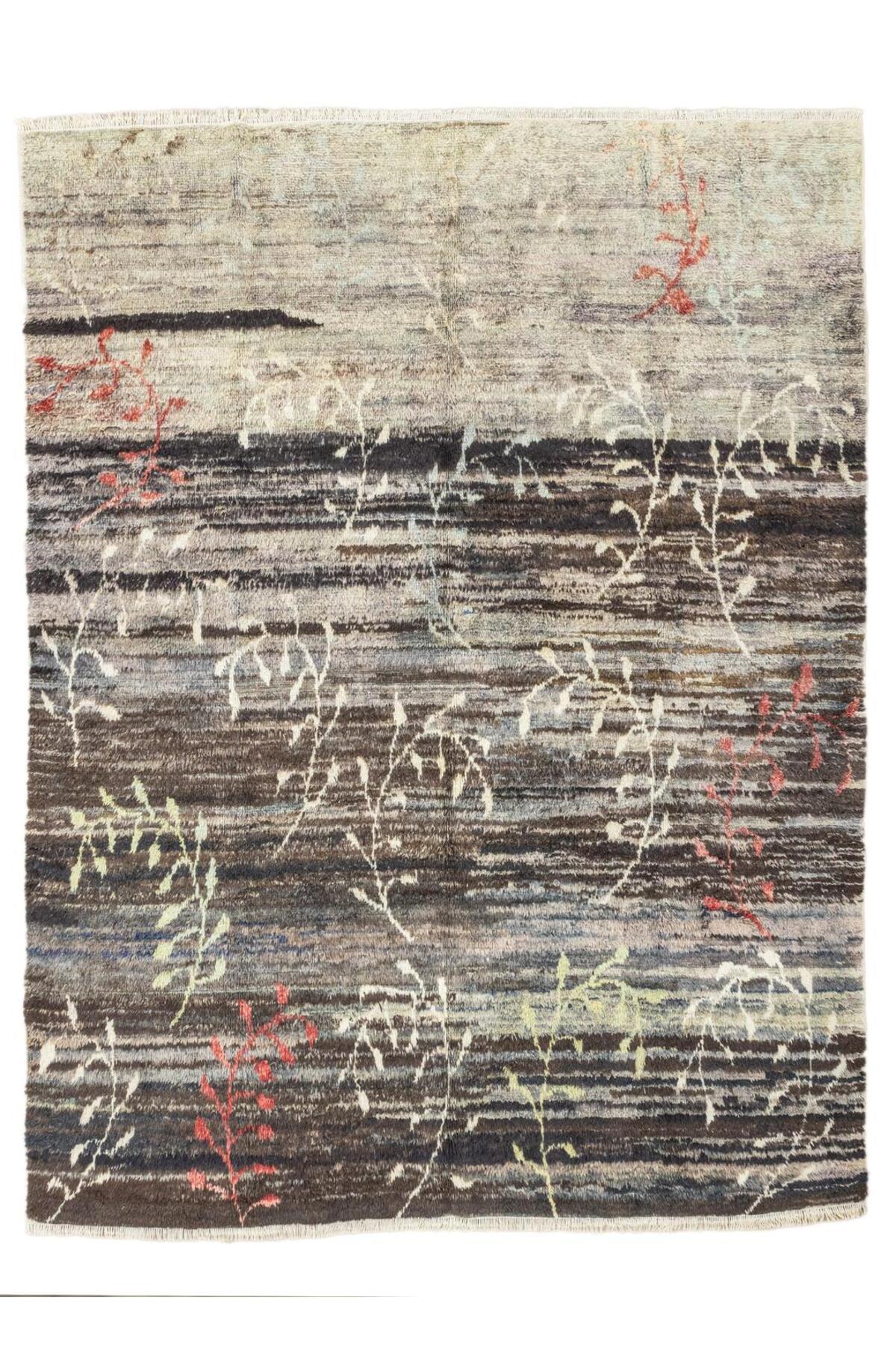 Soho Antiq Paiva Floral Abrajli Hand-Woven Shaggy Rug 231x272 cm - MALLTURK