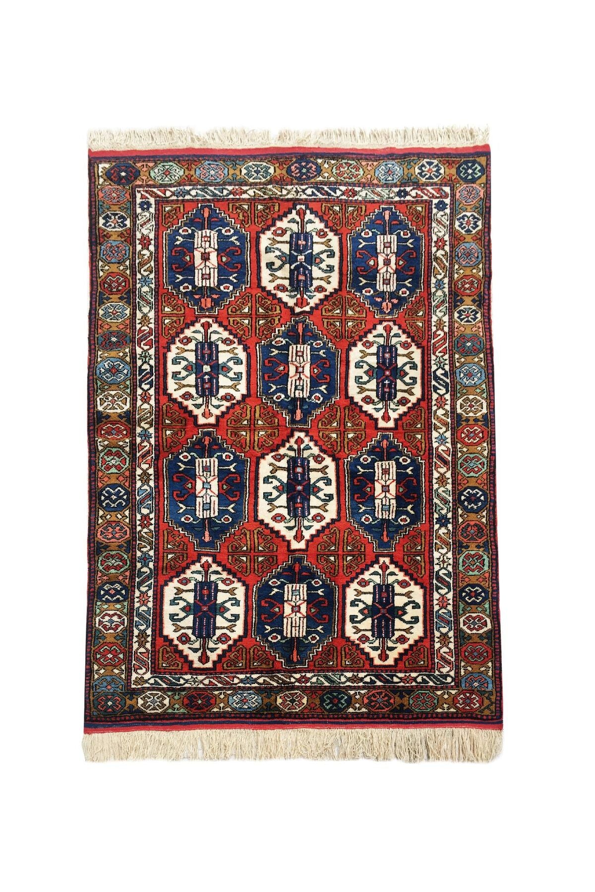 Kaplan El Sanatlari Canakkale Ayvacik Hand-Woven Kok Boyali Antique Kirman Rug 178x276