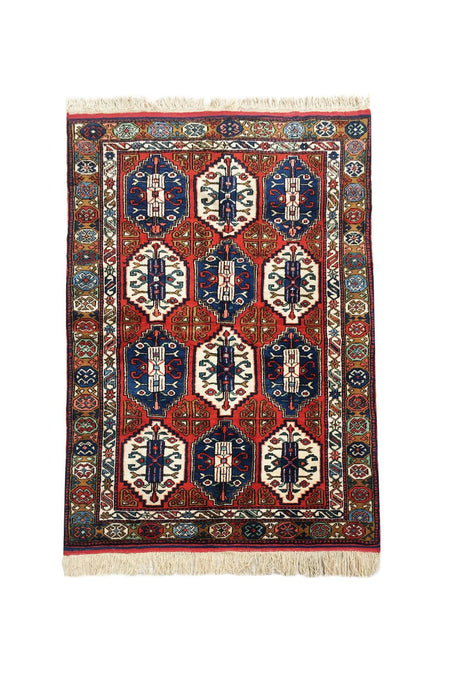 Kaplan El Sanatlari Canakkale Ayvacik Hand-Woven Kok Boyali Antique Kirman Rug 178x276