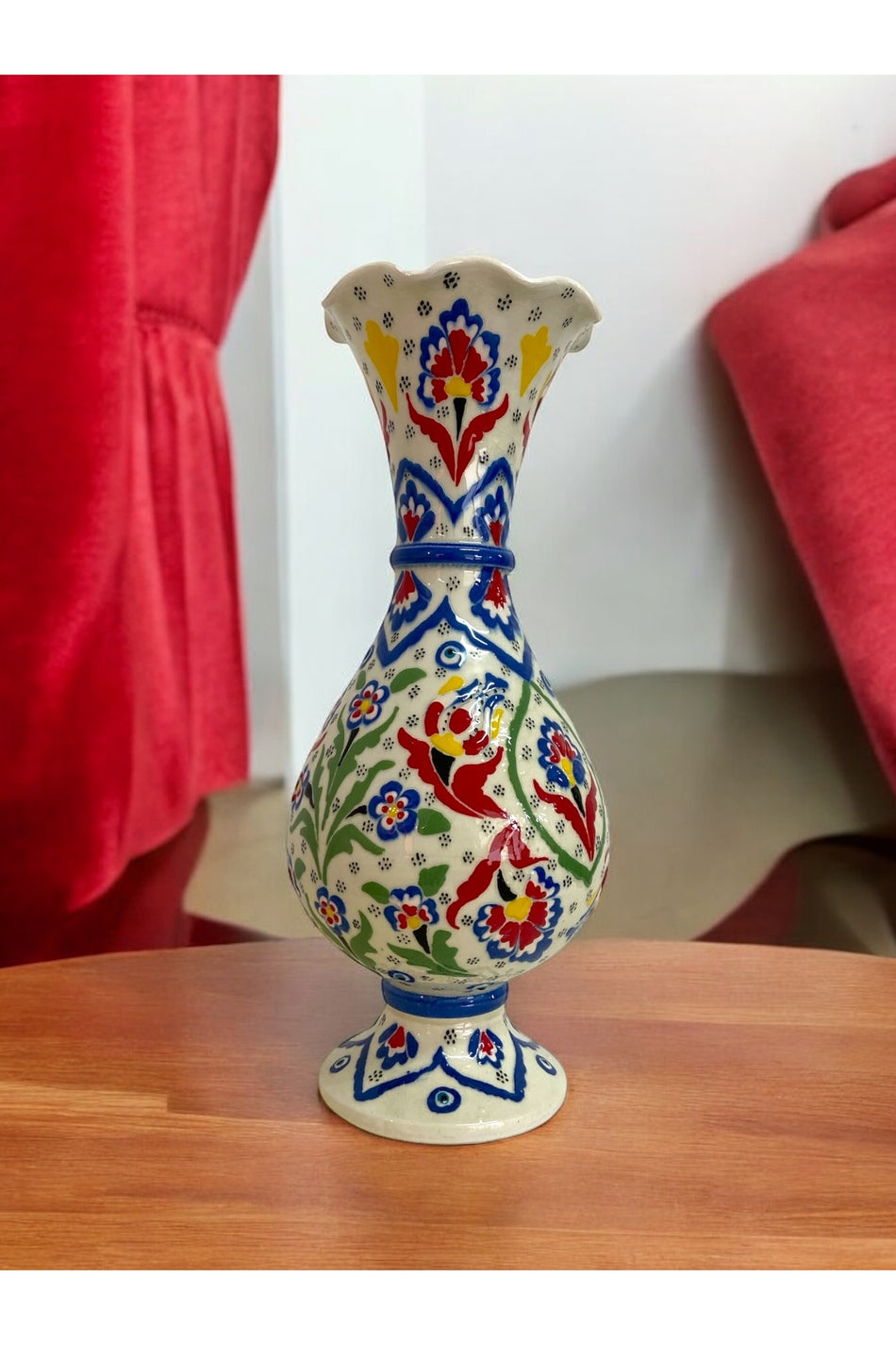 STORESZA Custom Designed Multicolored Ceramic Hyacinth Vase - MALLTURK