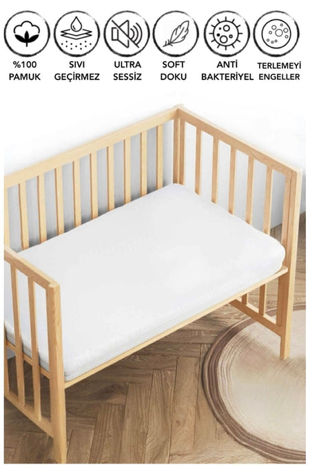 CETTEX BABY Waterproof Cotton Fitted Baby & Kids Mattress Protector - MALLTURK
