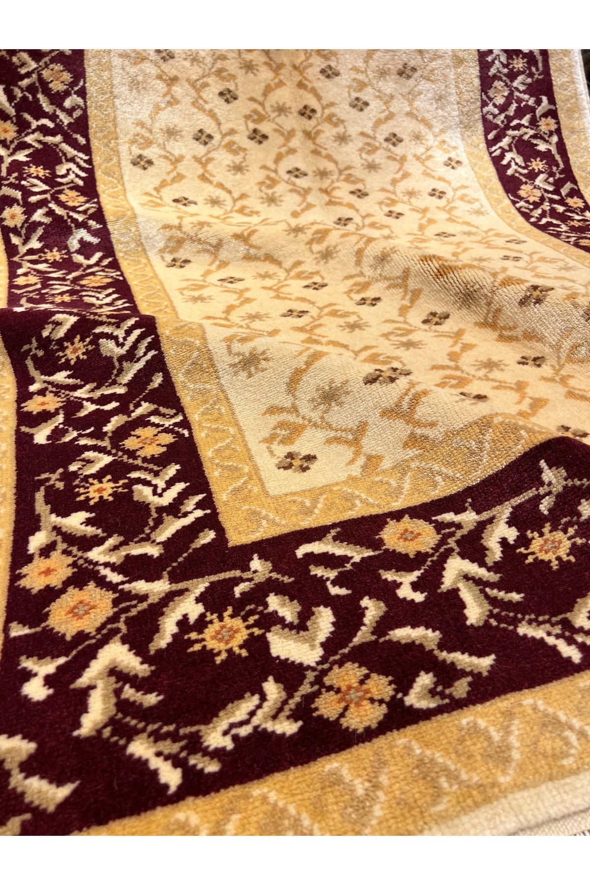 RD RAMAZAN DAG Hand Rug Art Hand-Woven Usak Rug Size 180x120 - MALLTURK