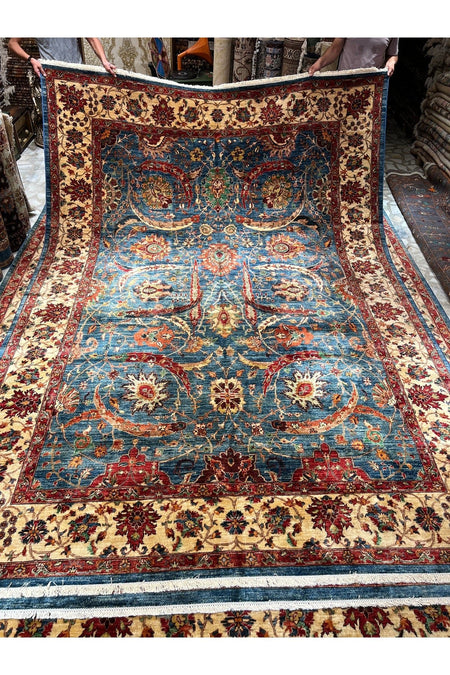 RD RAMAZAN DAG Hand Rug Art Hand-Woven Afgan Rug Agac Classic Design Size 380x270.. - MALLTURK
