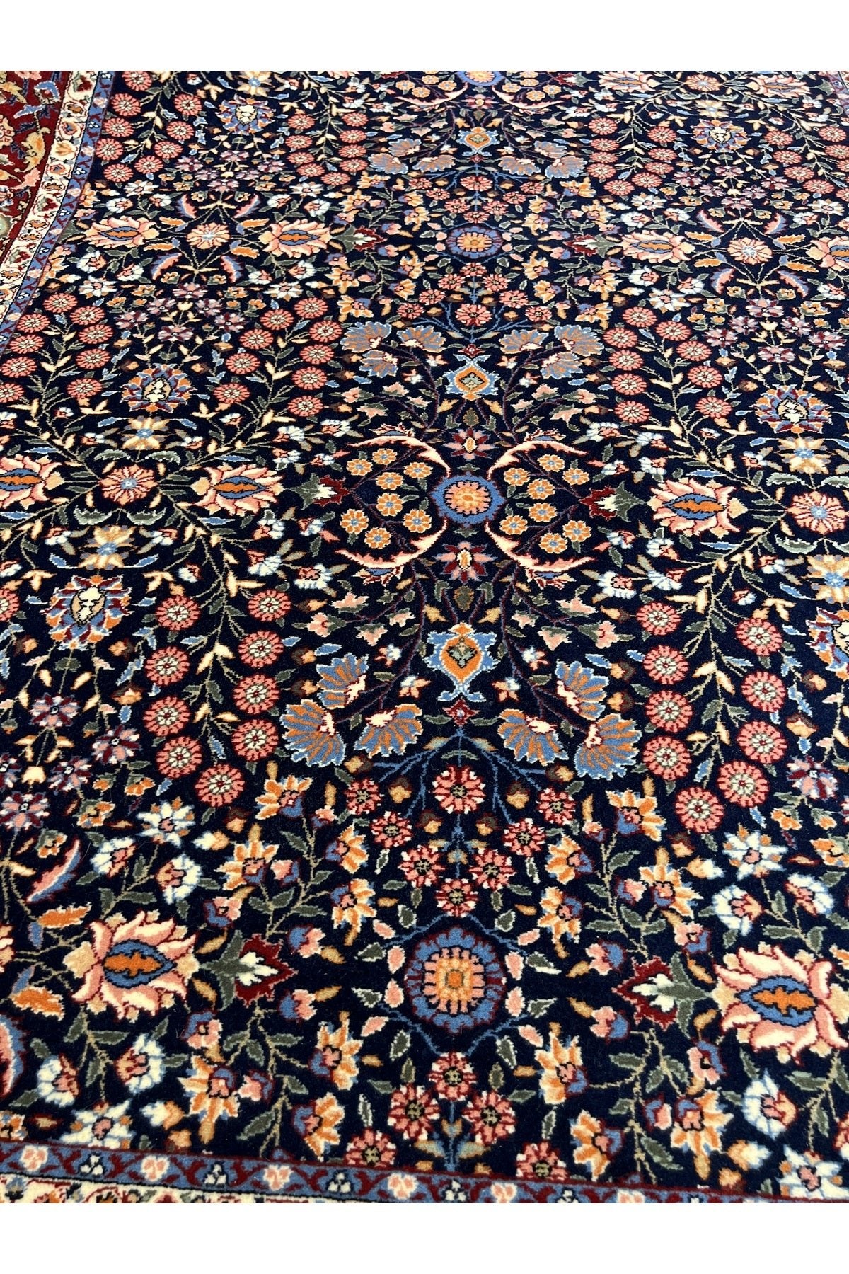 RD RAMAZAN DAG Hand Rug Art Hand-Woven Hereke Rug 100.Anniversary Series Seven Mountains Flower Design Size 235x150 - MALLTURK