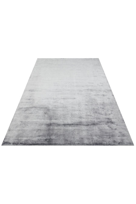 Vog Hali Alure Black Handwoven Pure Bamboo Rug Luxury Soft Minimalist Modern Living Room and Lounge Rug - MALLTURK