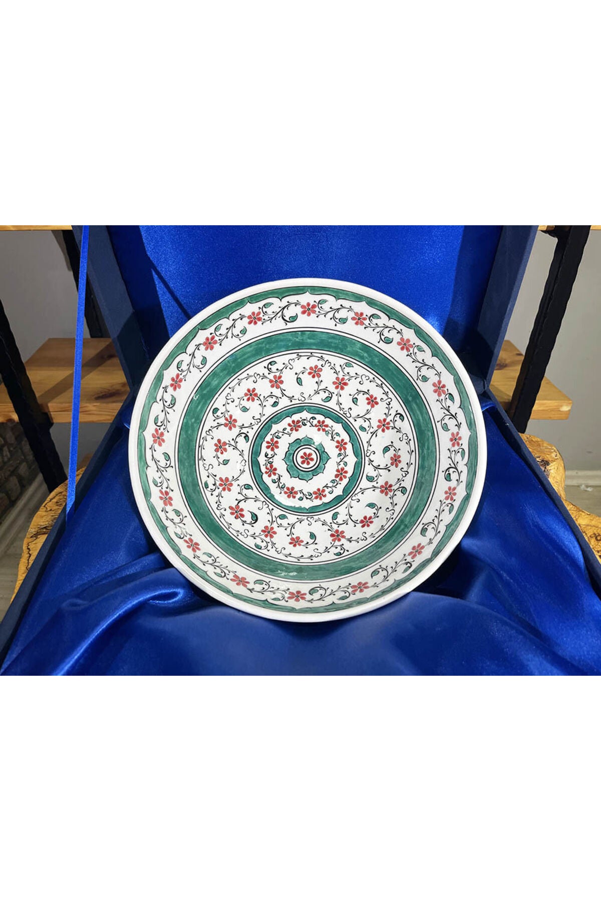 Cini Evi Halic Pattern 30cm Iznik Bowl - MALLTURK