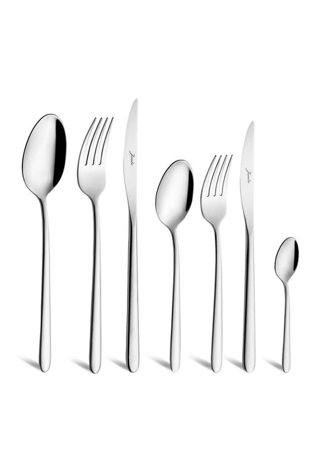 Jumbo 2004 84 Piece 12 Place Setting Steel Flatware Set - MALLTURK