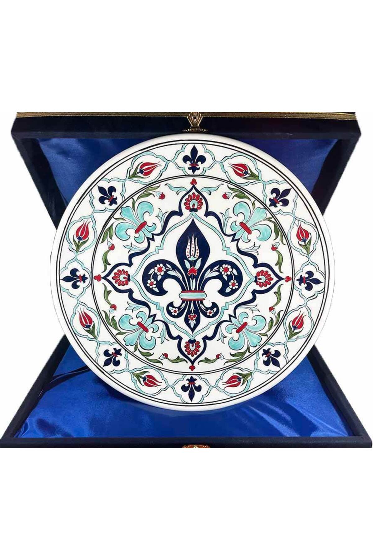Cini Evi Iznik Tile Plate Fransa Turkiye Is Gift 30 cm - MALLTURK