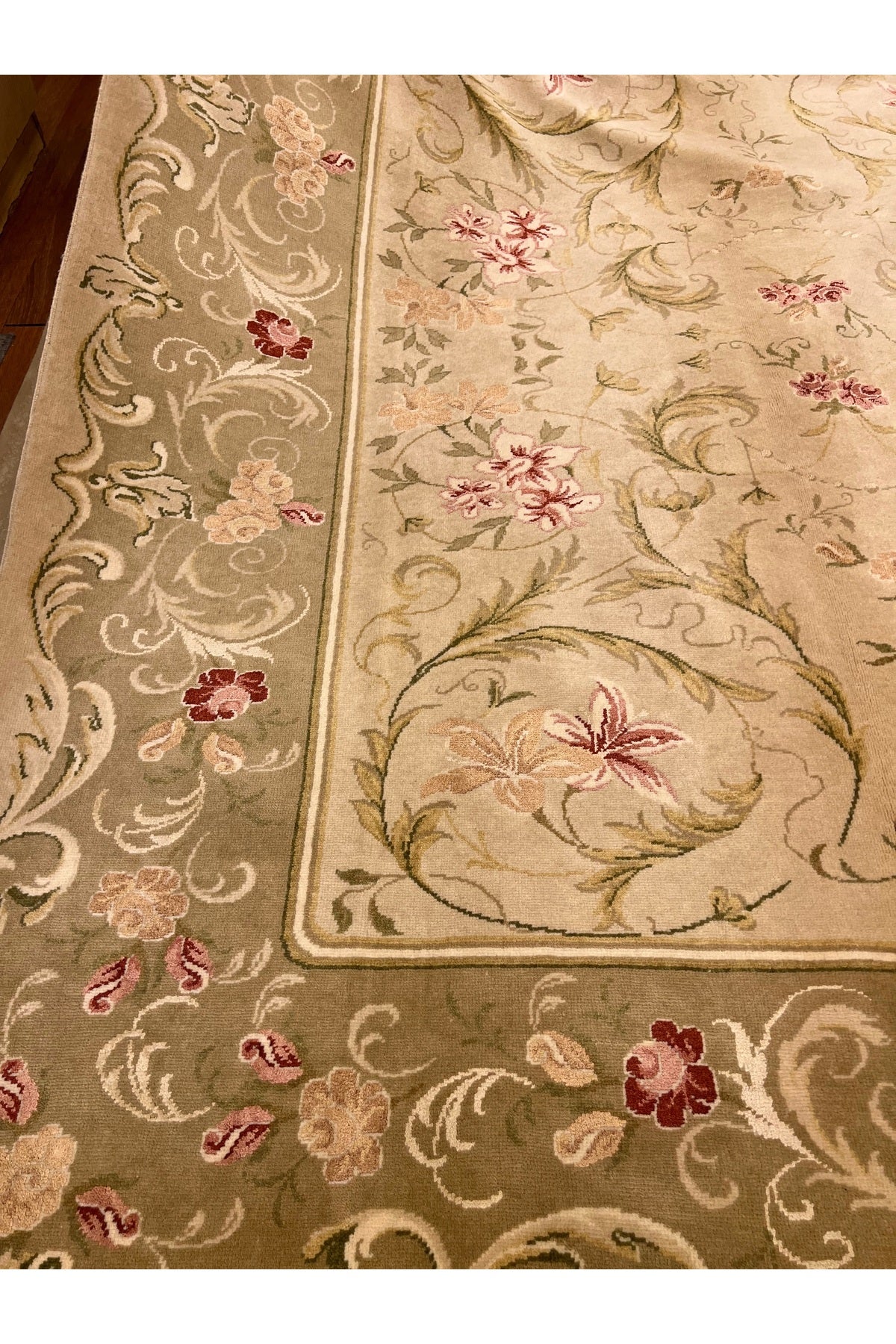 RD RAMAZAN DAG Hand Rug Art Hand-Woven Silk Blend Usak Rug Special Weave Collector Piece Size 308x257 - MALLTURK
