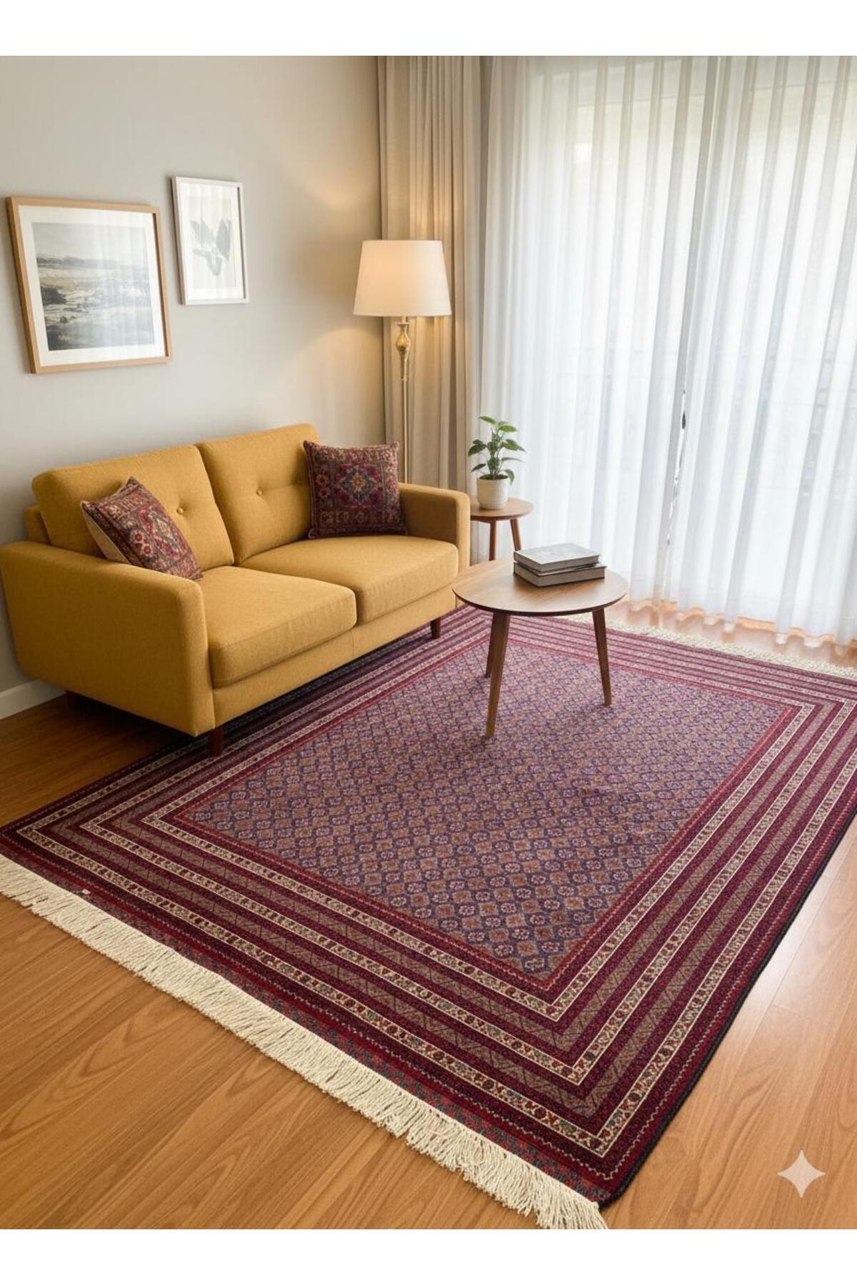 RD RAMAZAN DAG Hand Rug Art Hand-Woven Afgan Hoca Roshnai Rug Premium Quality Size 300x200 - MALLTURK