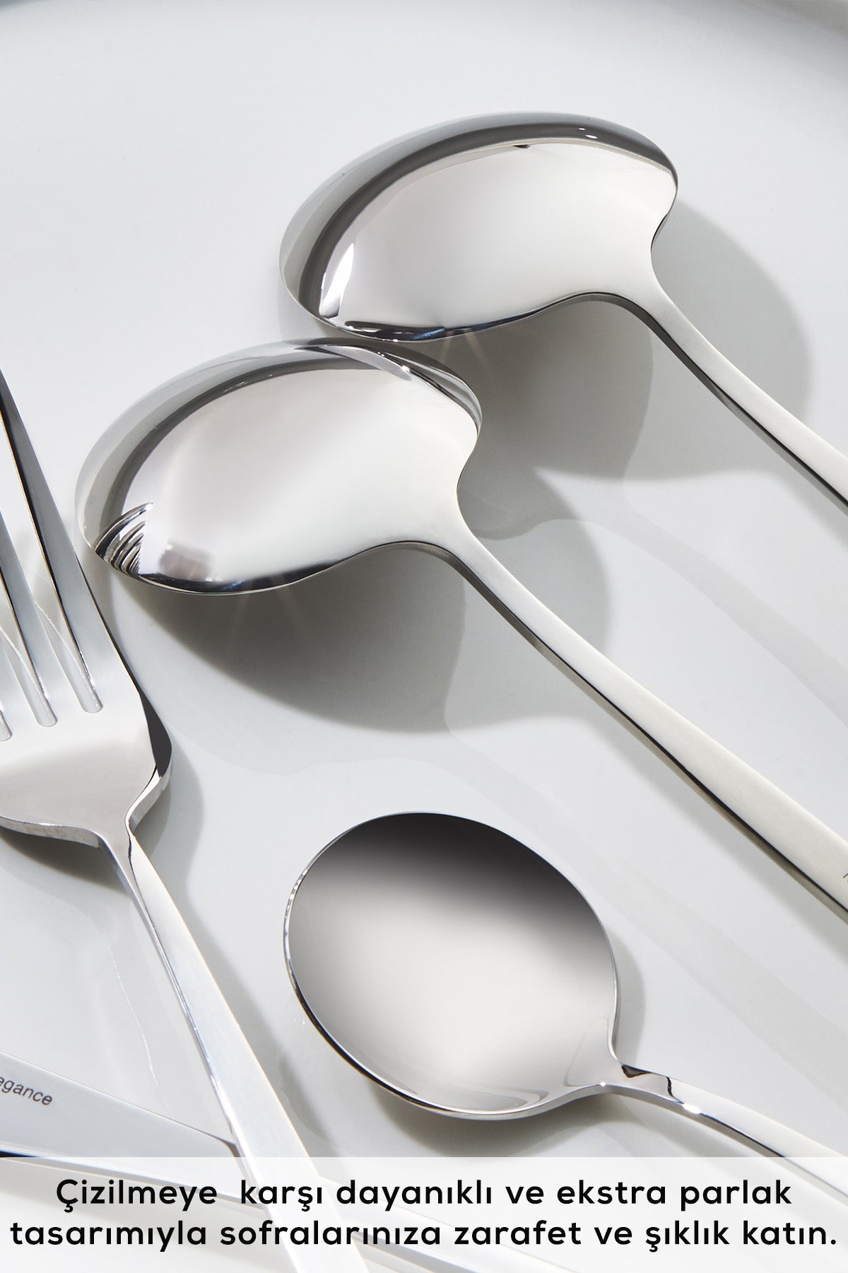 Karaca new porto elegance 60 Piece 12 Place Setting Flatware Set - MALLTURK