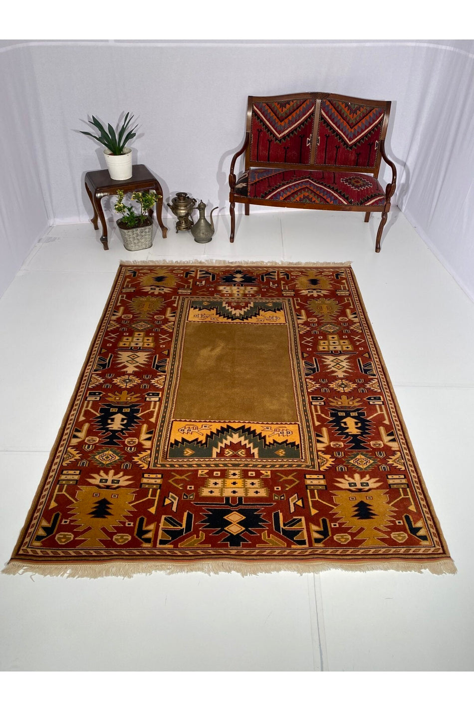 Sirvan Hali Handwoven Antique yoruk Carpet 73 x 223 - MALLTURK