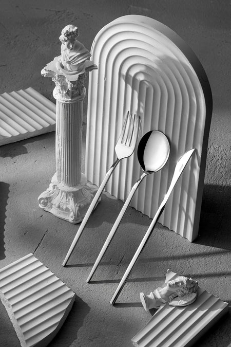 Emsan aspendos 18 Piece 6 Place Setting Flatware Set Boxed - MALLTURK