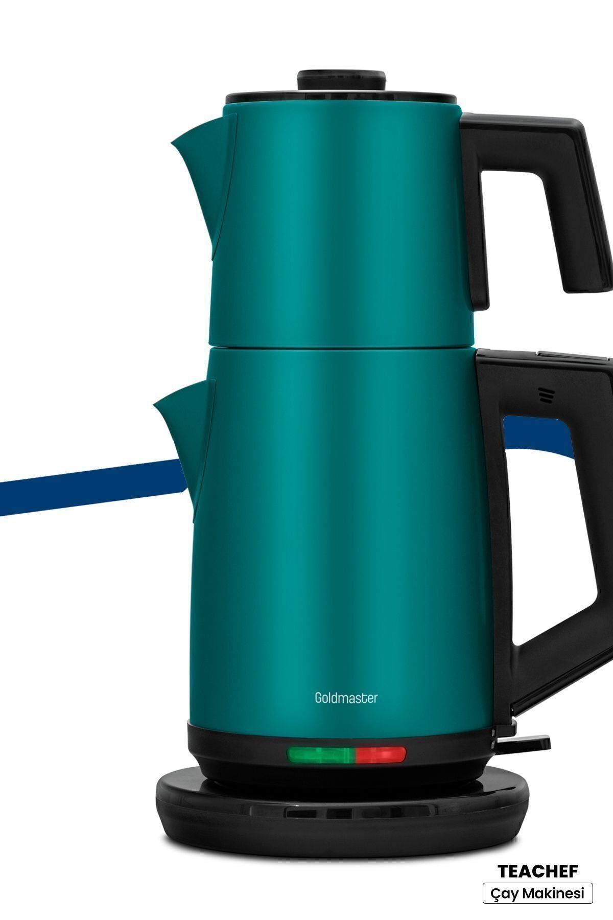 GoldMaster Teachef Green Stainless Steel Drip-Free Design Steel Tea Maker and Kettle - MALLTURK