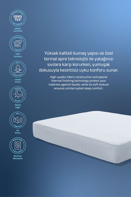 VISCOTEX Ultra Soft Waterproof Fitted Mattress Protector - MALLTURK