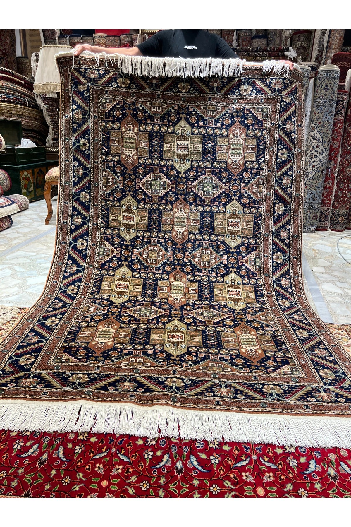 RD RAMAZAN DAG Hand Rug Art Hand-Woven Kayseri Hacilar Weave Premium Quality Size 230x146