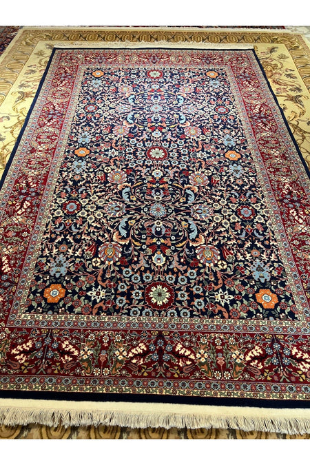 RD RAMAZAN DAG Hand Rug Art Hand-Woven Hereke Rug 100.Anniversary Series Lalezar Design Size 220x150 - MALLTURK