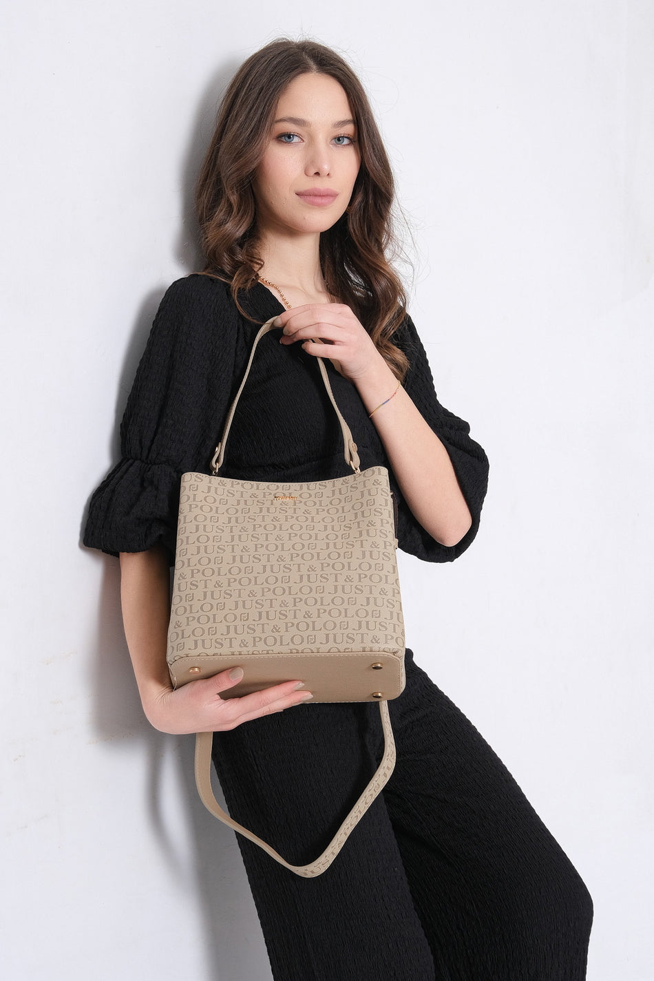 Just Polo Women's Messenger and Shoulder Bag JPM2117 Coffee Tan - MALLTURK