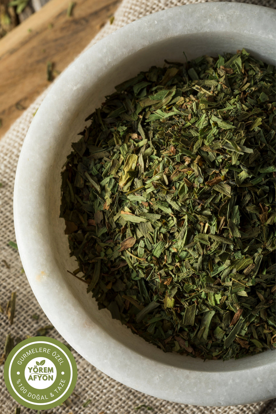 Gulcehre Yorem Afyon Famous Gaziantep Sun-Dried Tarragon, Green Gold, Dargun, Dragon Herb | 50g. - MALLTURK