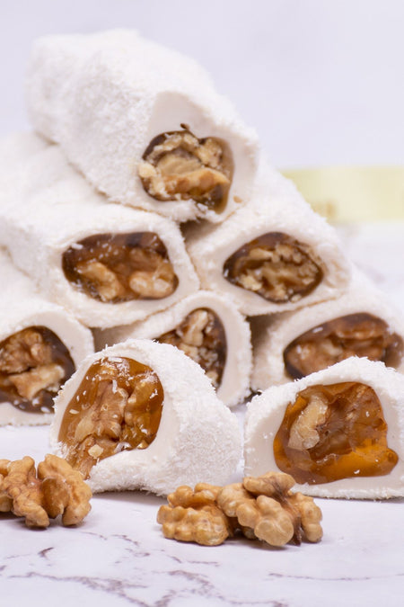 Kurtulus Kuruyemis covenli Walnut batirma pasa Turkish Delight 350gr - MALLTURK