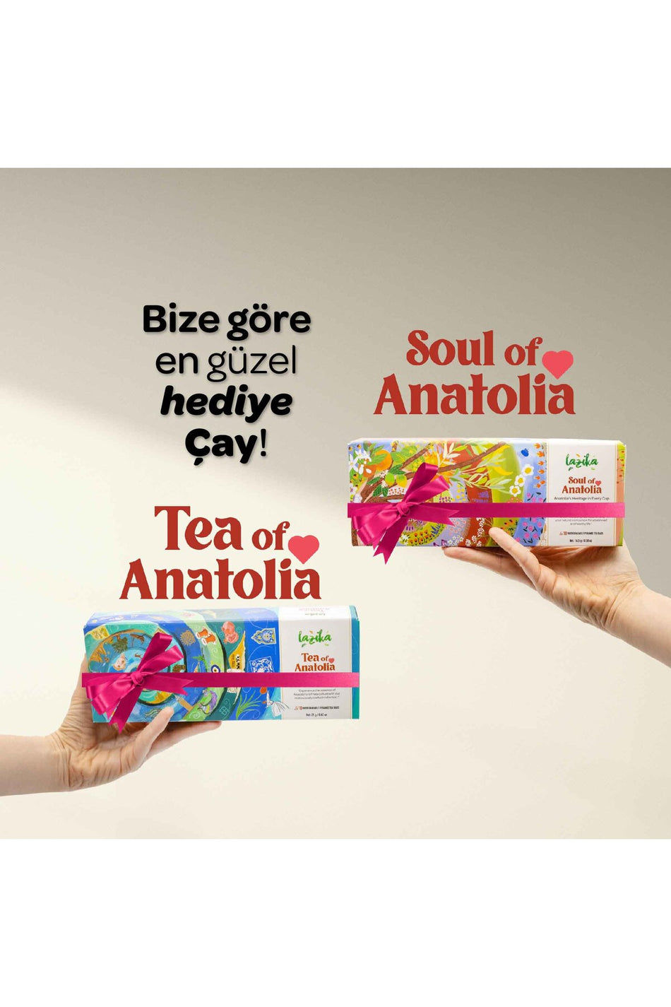 LAZIKA Soul of Anatolia Tea Set - 10 PLA Tea Bags, Selection of Green, Black, and Herbal Teas, Gift Set - MALLTURK