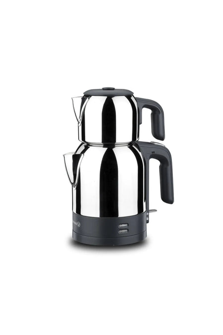 KORKMAZ Demkolik inox Black Electric Kettle 1.8 lt A359 - MALLTURK
