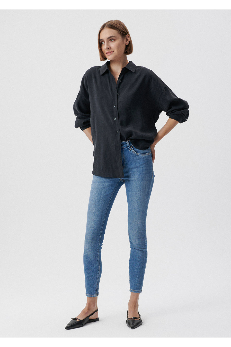 Mavi Tess M Girly indigo Si Jean Trousers 100328-80978 - MALLTURK