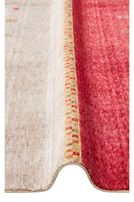 Eko Hali Zara ZR 11 Red Autumn is a special loom rug shaped by the intensive handiwork of women from Usak. - MALLTURK
