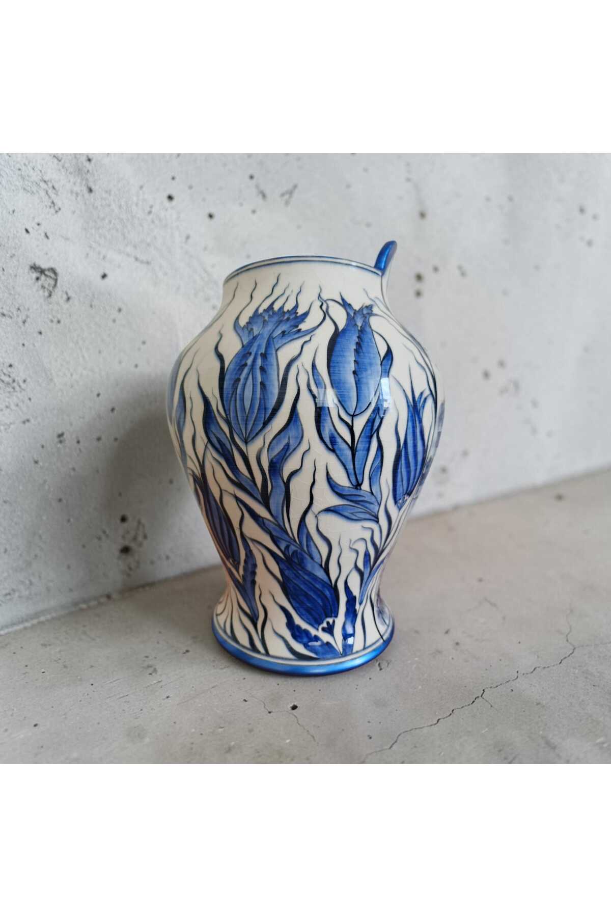 Sema Cini Handmade Ceramic 30 cm Vase - MALLTURK
