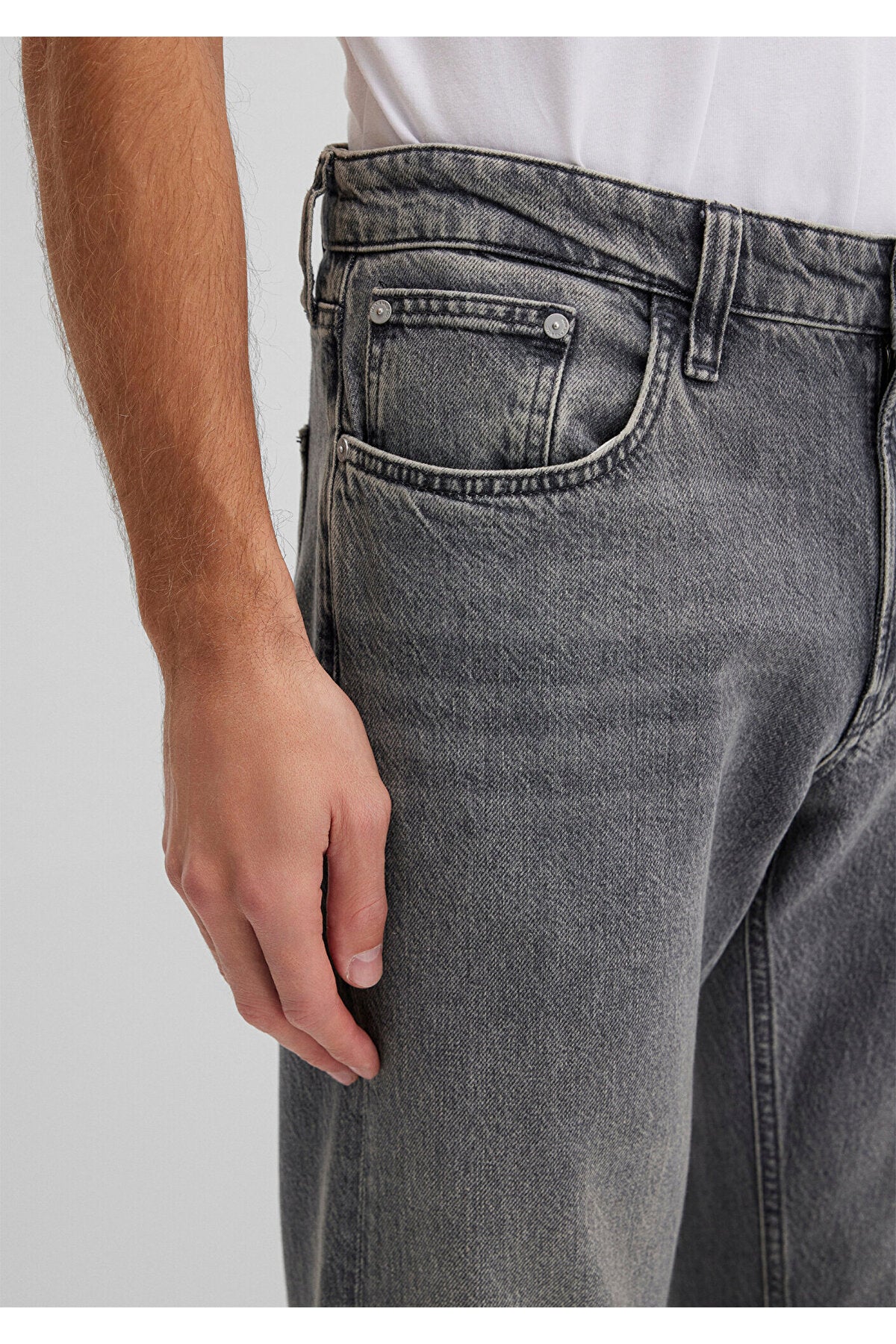 Mavi London Street Grey Denim Smoke Jeans Trousers 0010172-88530 - MALLTURK