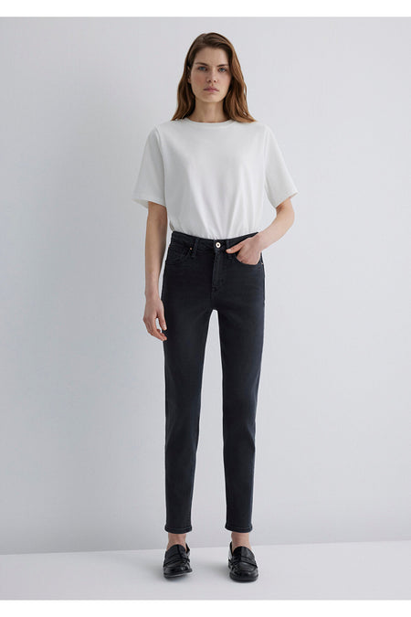 Mavi Cindy Gold Shape Anthracite Jeans 100277-88608 - MALLTURK