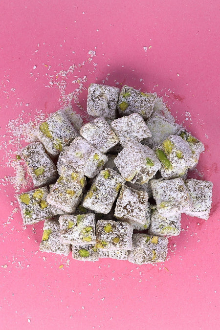 Derme Double Roasted Coconut Extra fistik Turkish Delight 260 g - MALLTURK