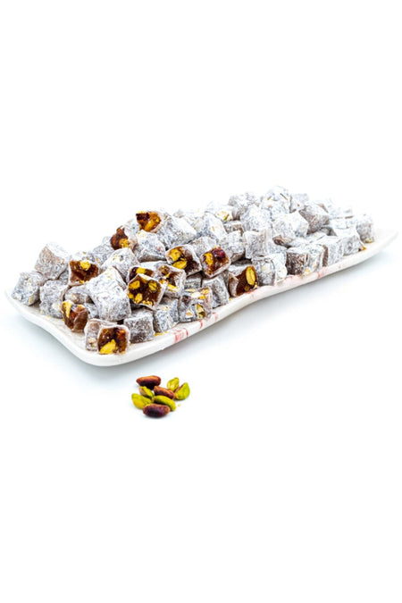 Dadak Turkish Delight and kuruyemis Powdered Sugar Pistachio Mini Turkish Delight 5 kg - MALLTURK