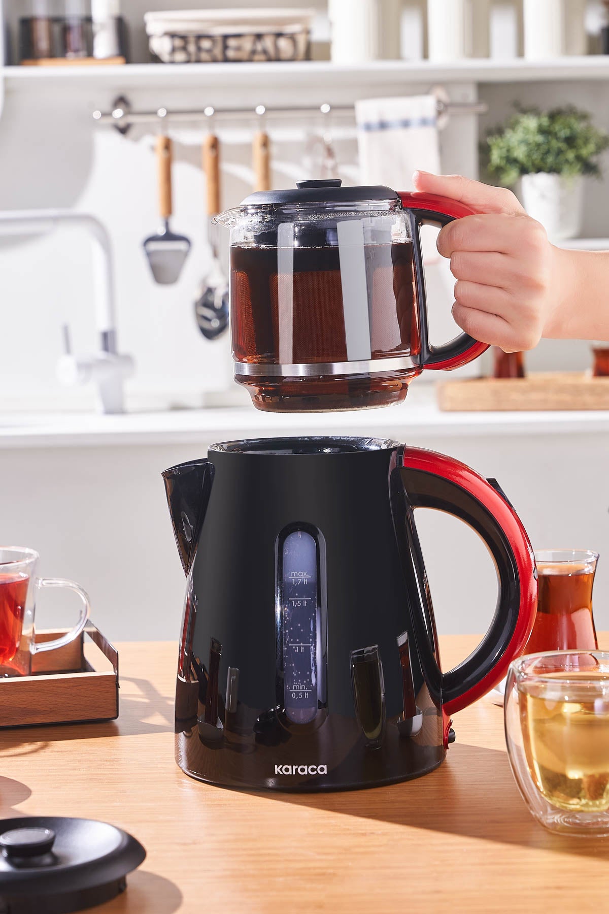 Karaca Energy-Efficient Kettle Tea Maker 1501 Redgold - MALLTURK