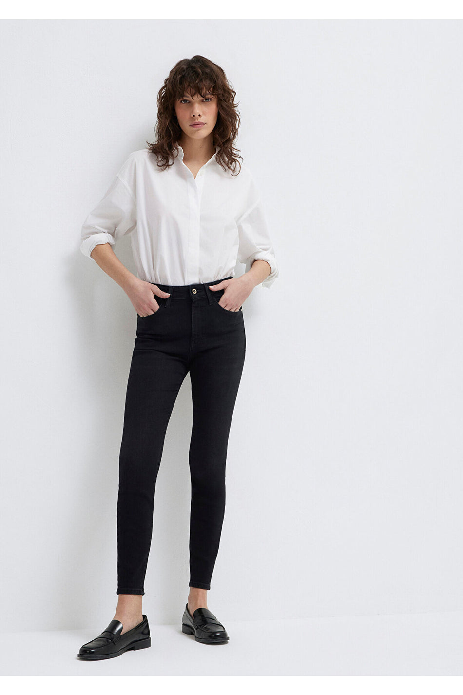 Mavi Serenay Gold Premium Anthracite Smoke Jeans 100980-82211 - MALLTURK