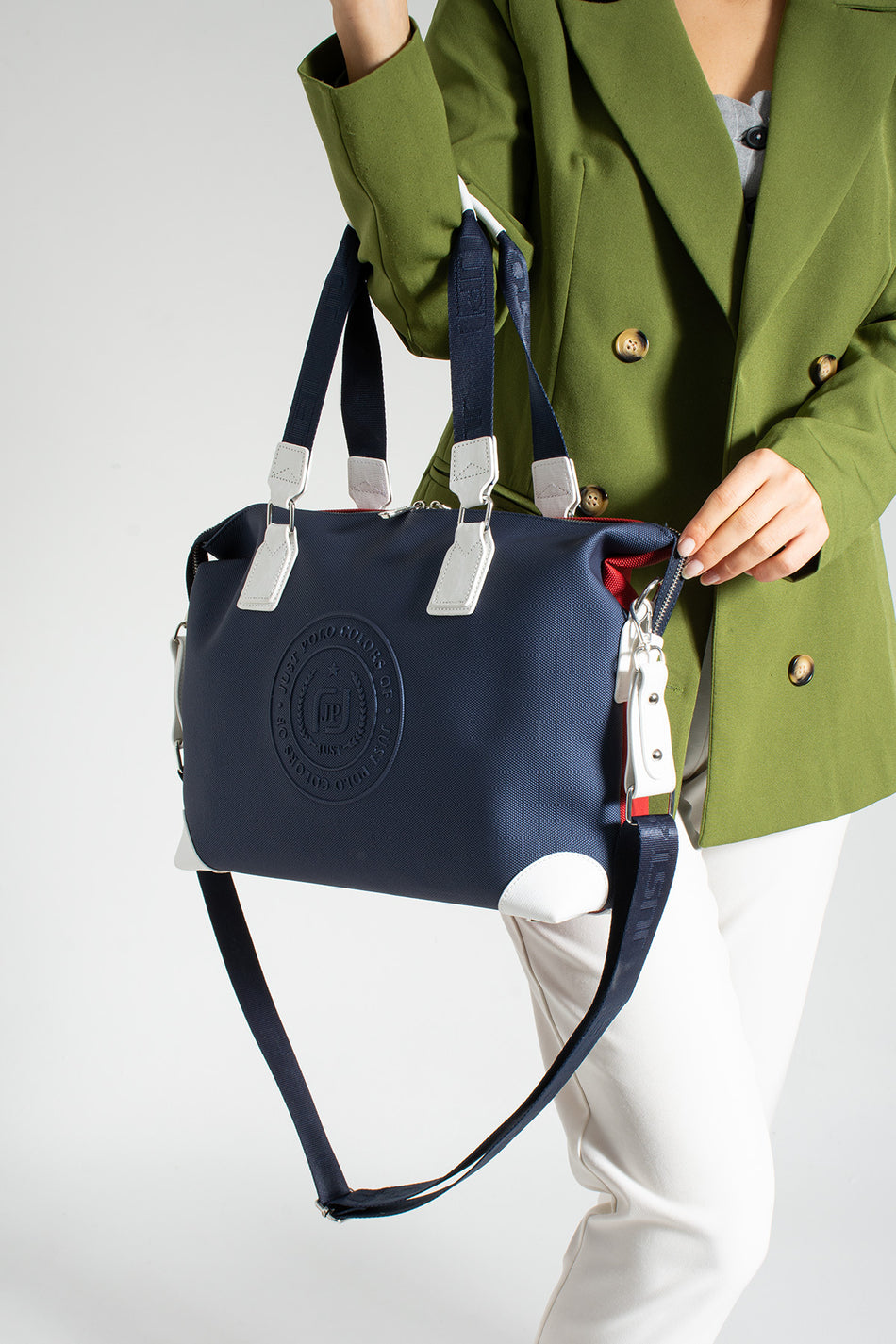 Just Polo Women's Multi-Compartment Soft Washed Leather Shoulder Crossbody Bag JPS10007 - MALLTURK