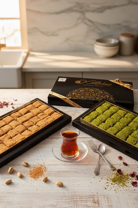 Kutluhan Pistachio Chocolate baklava Turkish Delight 800 g - MALLTURK