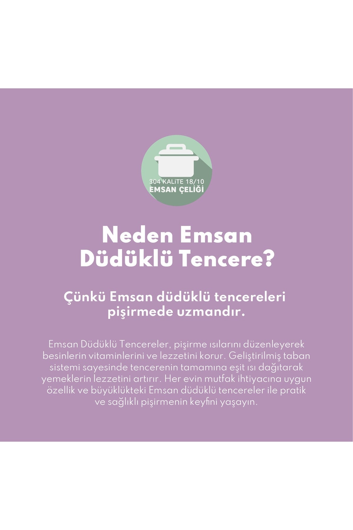 Emsan Burcu Stainless Steel Pressure Cooker 8 Lt - MALLTURK