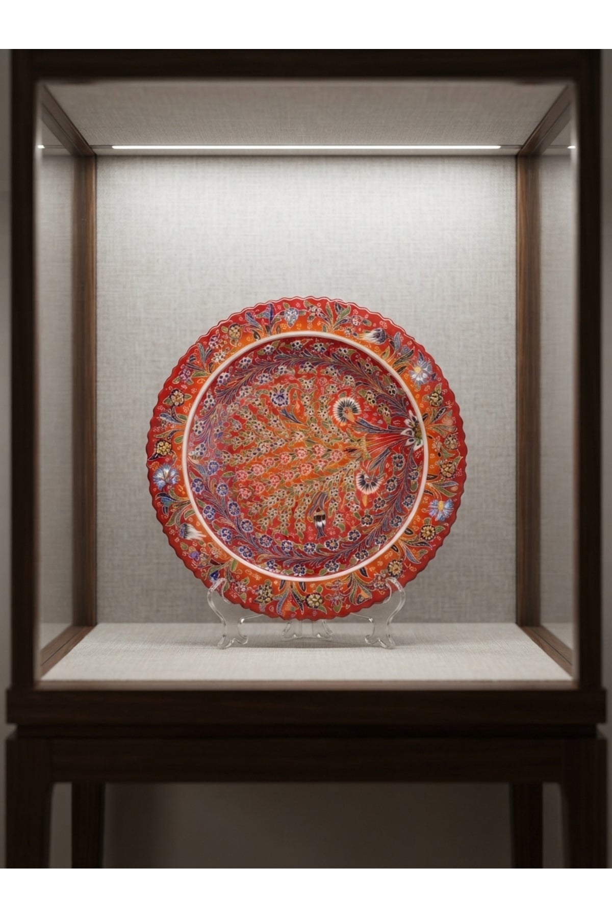 General Brands Handmade Traditional Ottoman Patterned Large Decorative Tile Plate Artistic Display Piece - MALLTURK