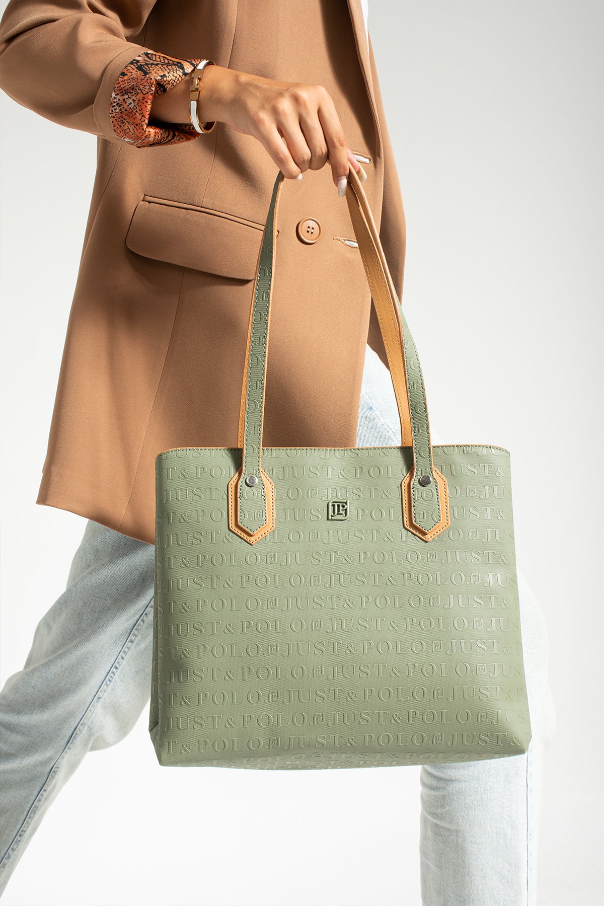 Just Polo Women's Shoulder Bag Green - MALLTURK