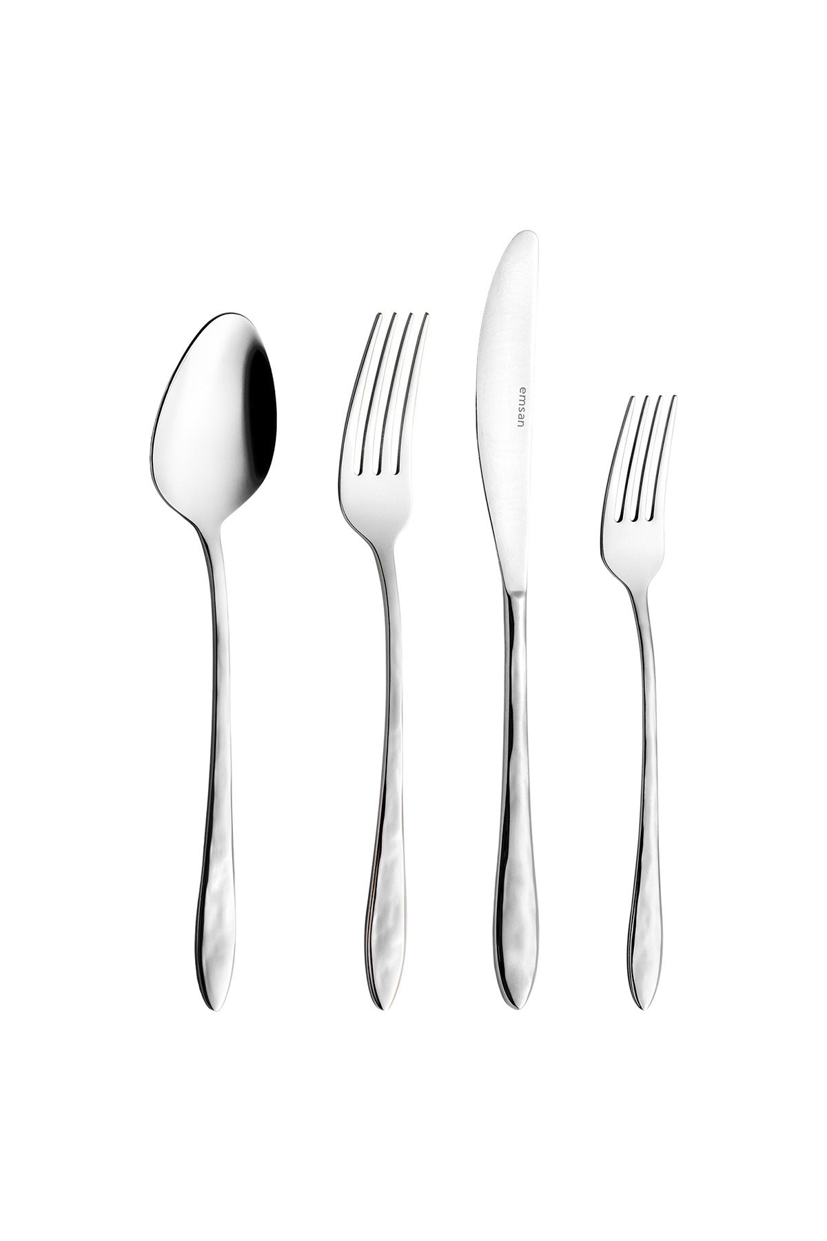 Emsan akasya 24 Piece 6 Place Setting Boxed Flatware Set - MALLTURK