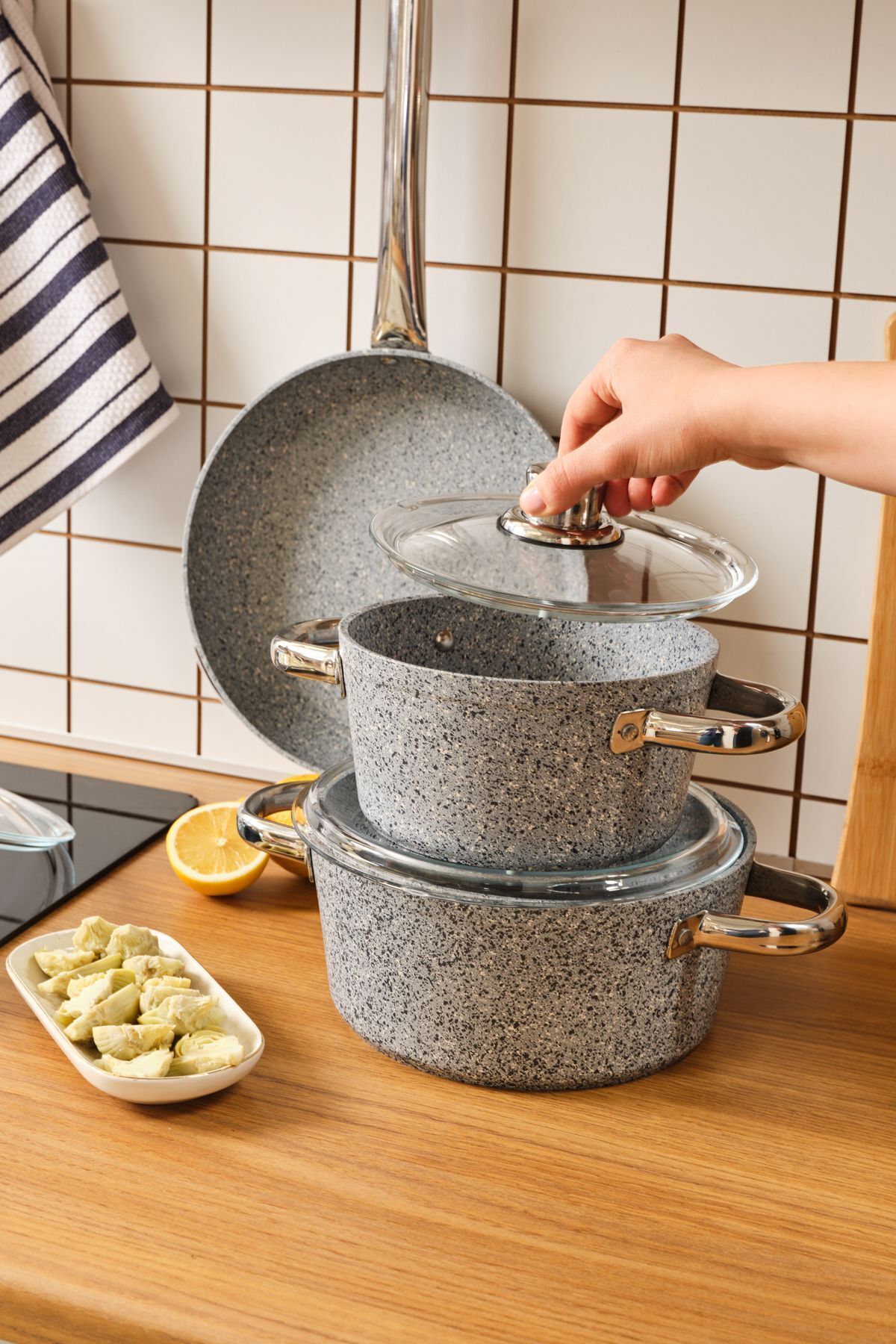 Karaca Biogranit Nare 7 Piece Cookware Set - MALLTURK