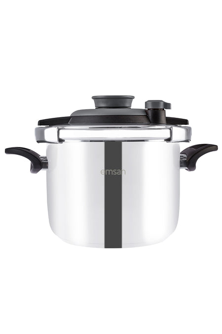 Emsan Vera Pressure Cooker Set 4+6 Liters Black - MALLTURK
