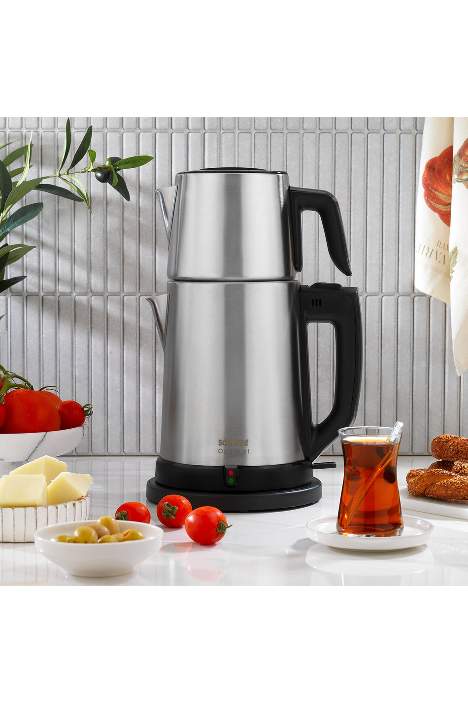 Schafer Optimal Electric Stainless Steel Tea Maker - inox - MALLTURK