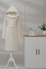 Ozdilek Grave Waffle Hooded Bathrobe - MALLTURK