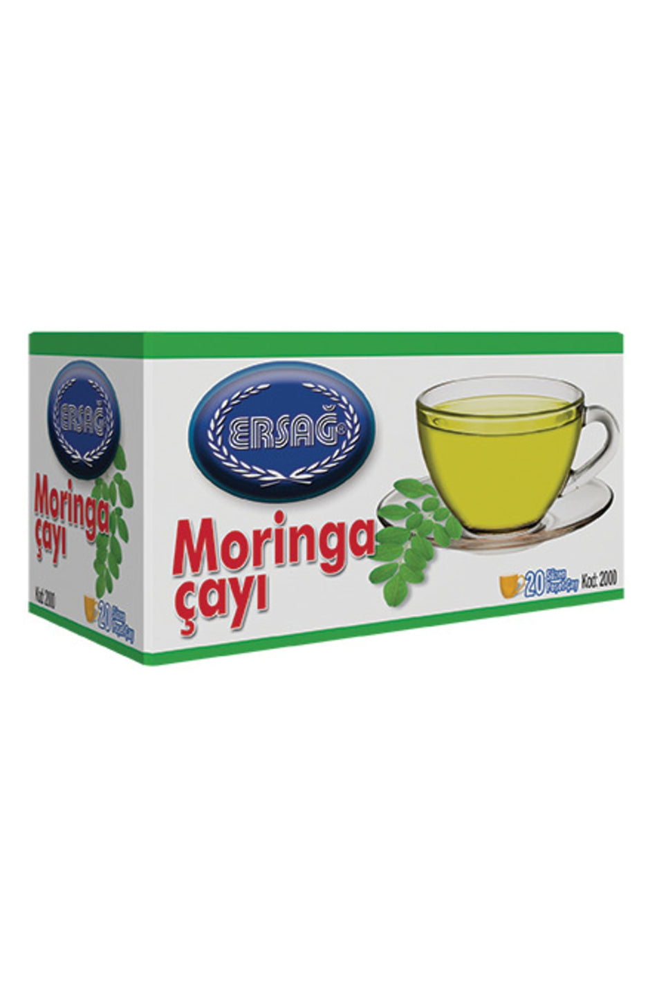 Ersag Moringa Herbal Tea, 20-Pack