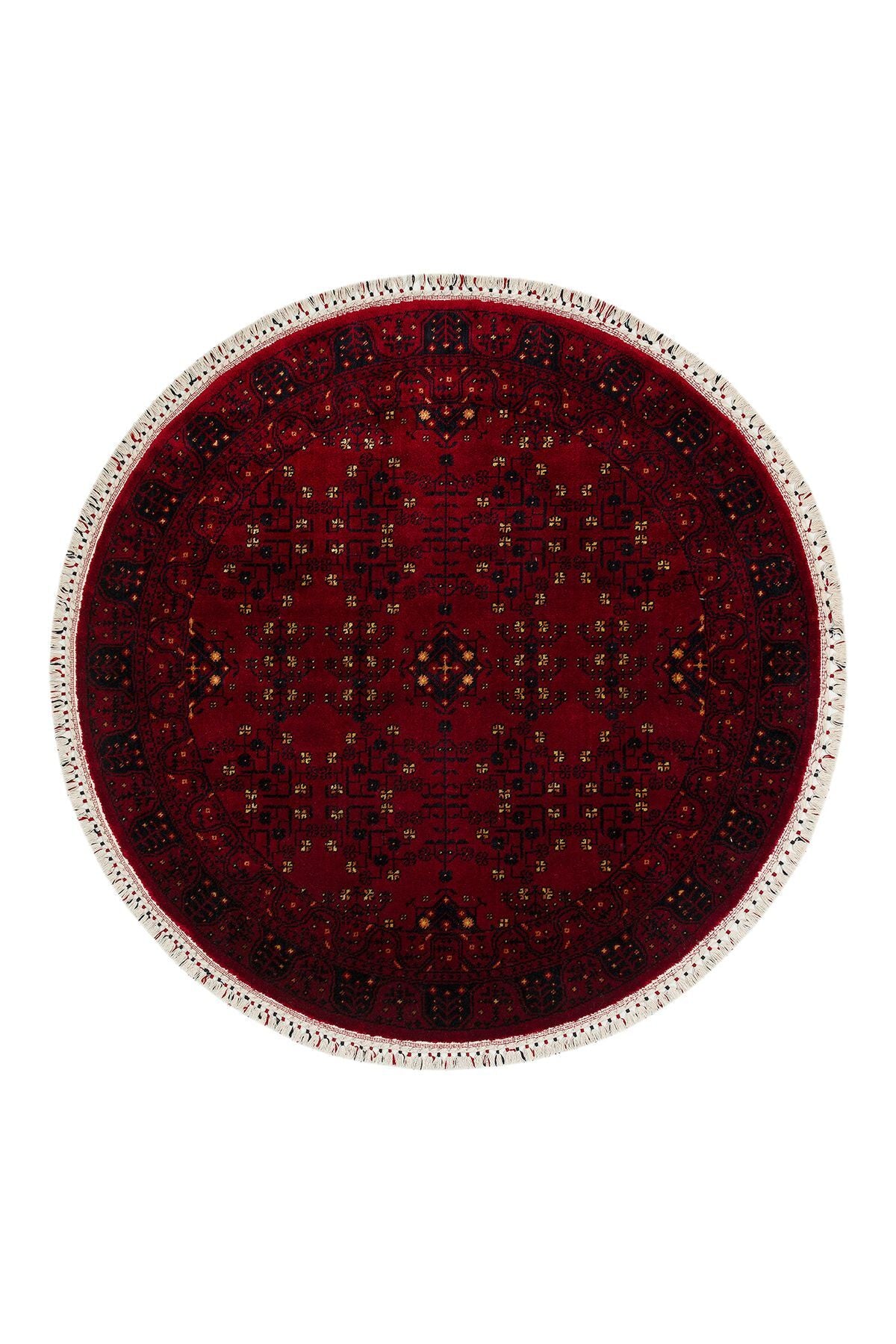 Eko Hali NOSTALGIA 960 Red Q is a special loom rug shaped by the intensive hand labor of women from Usak. - MALLTURK